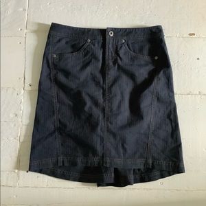 Armani exchange denim high low mini skirt size 2